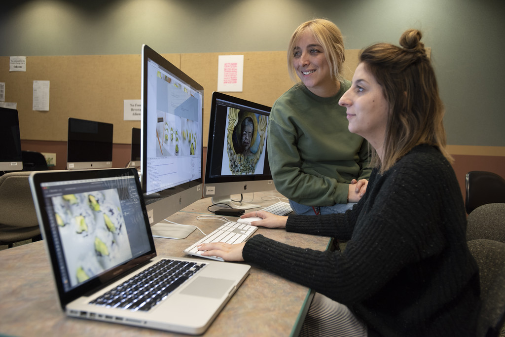 Students presenting their hackathon project