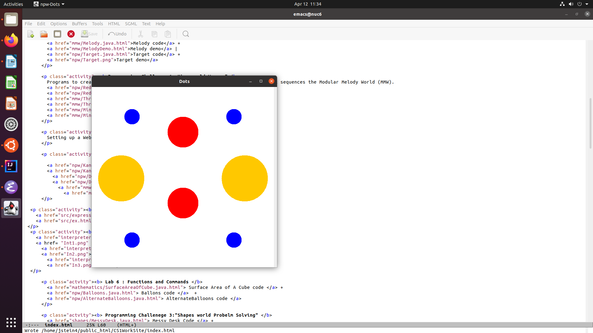 Jacob Stein's CS1 Work Site