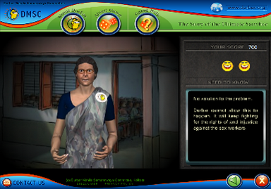 Screenshot from HIV Game